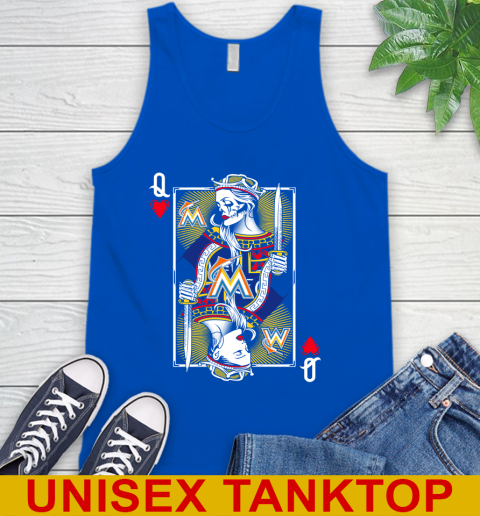 MLB Baseball Miami Marlins The Queen Of Hearts Card Shirt Tank Top 4