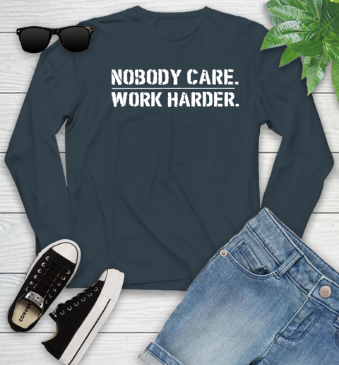 Lamar Jackson Nobody Cares Work Harder Youth Long Sleeve 9