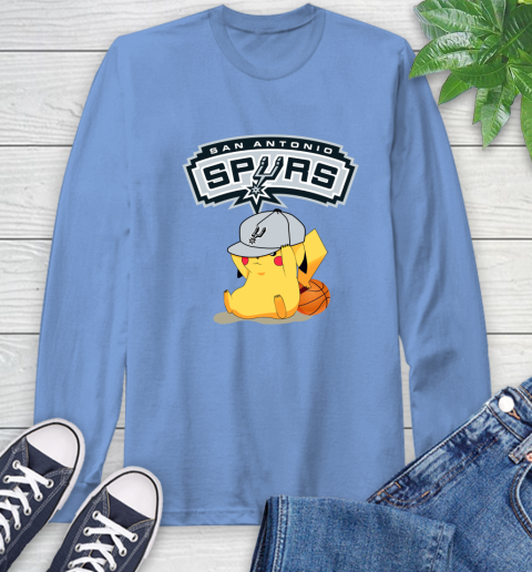 NBA Pikachu Basketball Sports San Antonio Spurs Long Sleeve T-Shirt 11