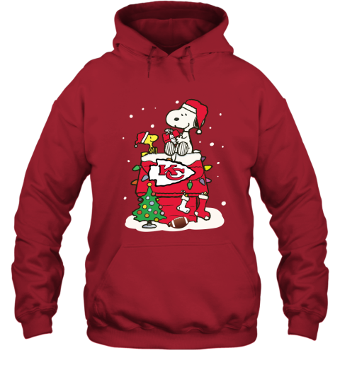 A Happy Christmas With Kansas City Chiefs Snoopy Hoodie