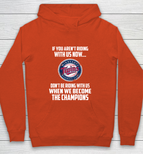 MLB Minnesota Twins Baseball We Become The Champions Youth Hoodie 3