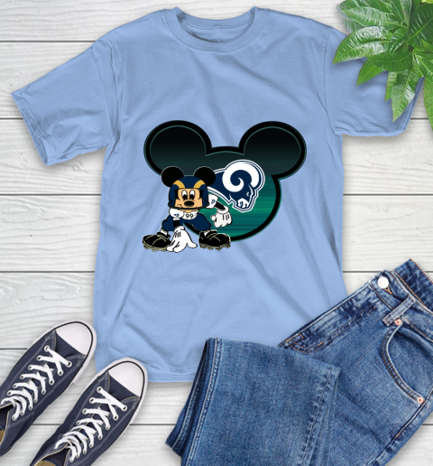 NFL Los Angeles Rams Mickey Mouse Disney Football T Shirt T-Shirt 11