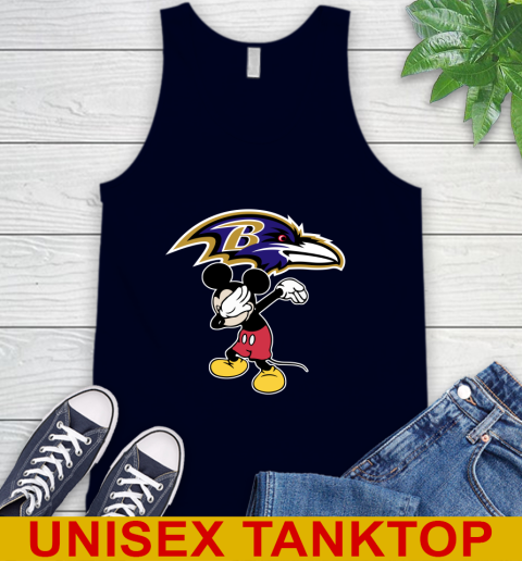 Baltimore Ravens NFL Football Dabbing Mickey Disney Sports Tank Top 3