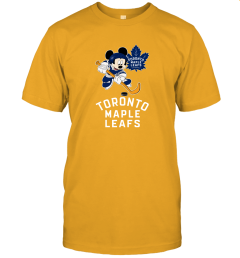 NHL Hockey Mickey Mouse Team Toronto Maple Leafs Women's T-Shirt 