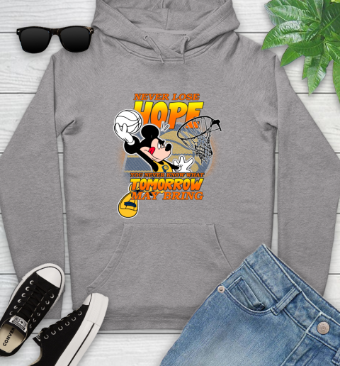 Indiana Pacers NBA Basketball Mickey Disney Never Lose Hope Youth Hoodie 6