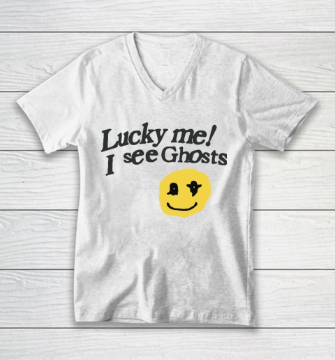 Kid Cudi SLN Shirt Lucky Me I See Ghosts V-Neck T-Shirt