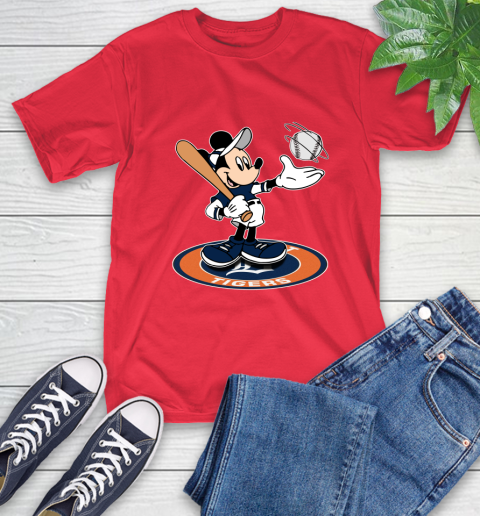 MLB Baseball Detroit Tigers Cheerful Mickey Disney Shirt T-Shirt 11