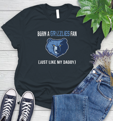NBA Memphis Grizzlies Loyal Fan Just Like My Daddy Basketball Shirt Women's T-Shirt 6