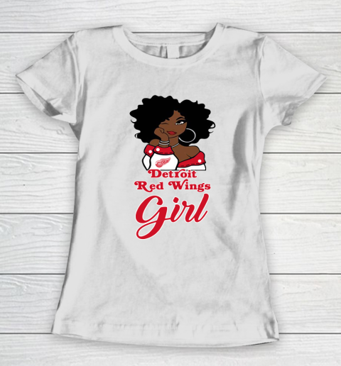 Detroit Red Wings Girl NHL Women's T-Shirt 3