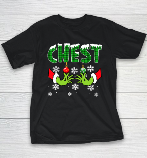 Chest Nuts Christmas Shirt Funny Matching Couple Chestnuts Youth T-Shirt