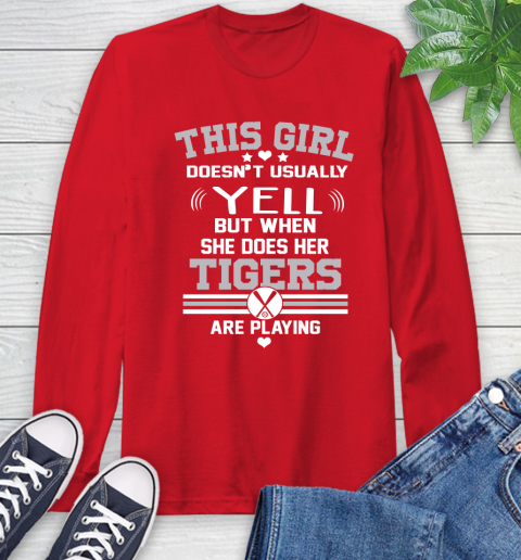Detroit Tigers MLB Baseball I Yell When My Team Is Playing Long Sleeve T-Shirt 11