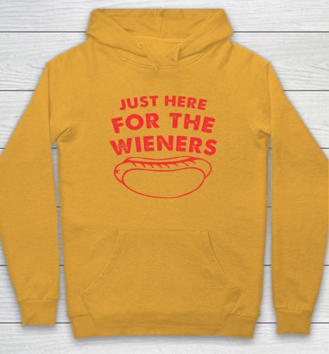 Just Here For The Wieners Funny 4th Of July Hoodie 2