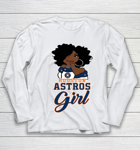 Houston Astross Girl MLB Youth Long Sleeve 2