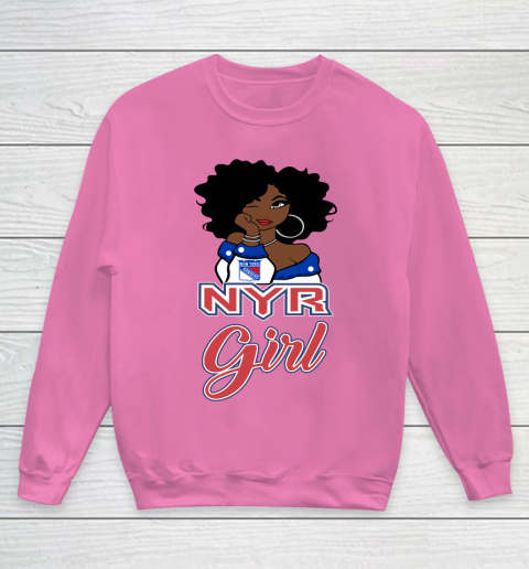 New York Rangers Girl NHL Youth Sweatshirt 7