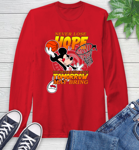 Atlanta Hawks NBA Basketball Mickey Disney Never Lose Hope Long Sleeve T-Shirt 11