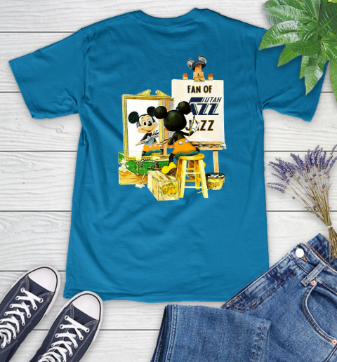NBA Basketball Utah Jazz Mickey Drawing Shirt 76