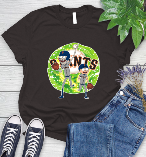 MLB San Francisco Giants Rick And Morty Baseball Sports Women's T-Shirt 8