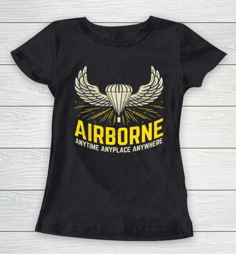 Veteran Shirt US American Airborne Paratrooper Parachutist Women's T-Shirt