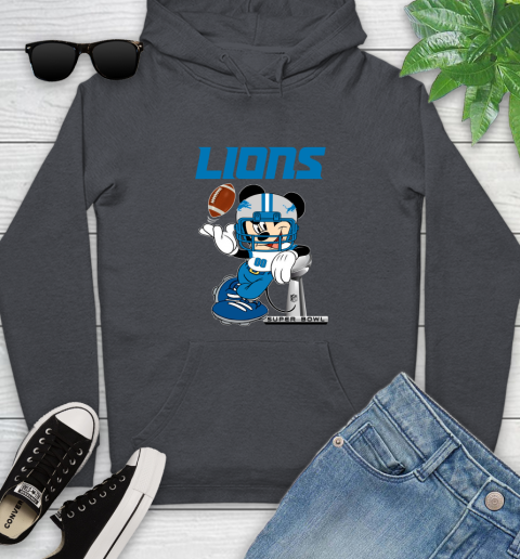 NFL Detroit Lions Mickey Mouse Disney Super Bowl Football T Shirt Youth Hoodie 21