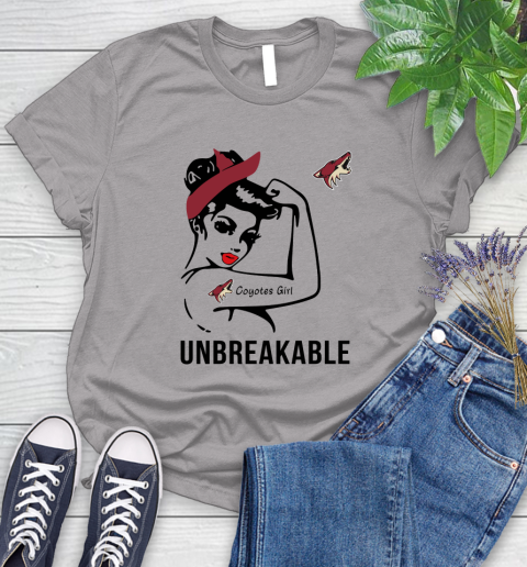 NHL Arizona Coyotes Girl Unbreakable Hockey Sports Women's T-Shirt 3