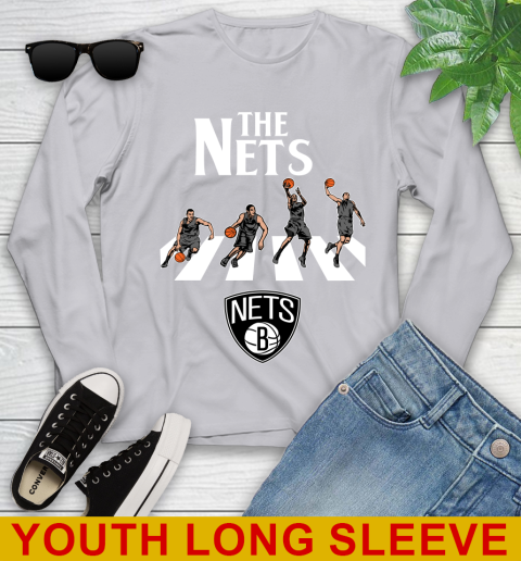 NBA Basketball Brooklyn Nets The Beatles Rock Band Shirt Youth Long Sleeve 5