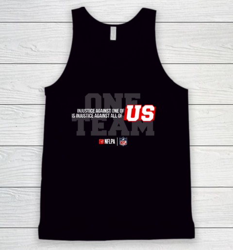 NFL End Racism Print In Front And Back Tank Top