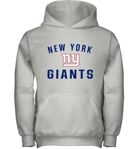 New York Giants NFL Line Gray Victory Youth Hoodie