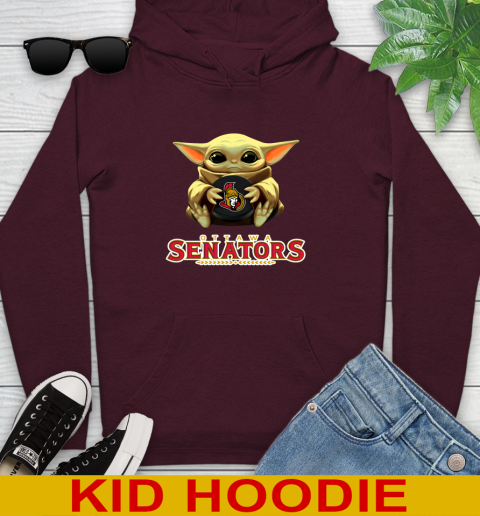 NHL Hockey Ottawa Senators Star Wars Baby Yoda Shirt 140