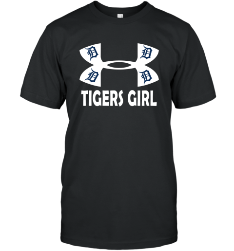 MLB Detroit Tigers Girl Under Armour Baseball Sports Long Sleeve T