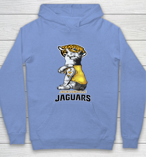 NFL Football My Cat Loves Jacksonville Jaguars Hoodie 8