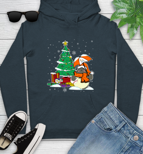 Miami Marlins MLB Baseball Cute Tonari No Totoro Christmas Sports Youth Hoodie 10