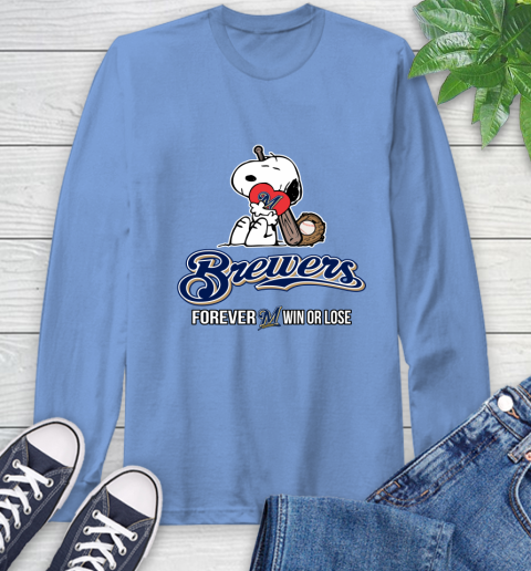MLB The Peanuts Movie Snoopy Forever Win Or Lose Baseball Milwaukee Brewers 68