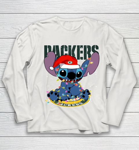 Green Bay Packers NFL Football noel stitch Christmas Youth Long Sleeve 8