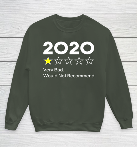 2020 One Star Very Bad Would Not Recommend Youth Sweatshirt 8