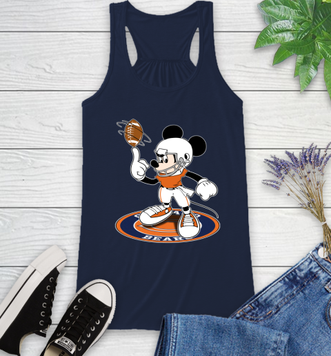 NFL Football Chicago Bears Cheerful Mickey Disney Shirt Racerback Tank 11