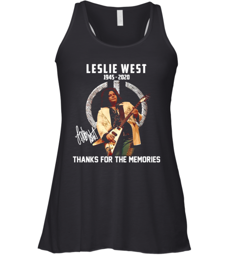 Leslie West 1945 2020 Thank You For The Memories Signature Racerback Tank