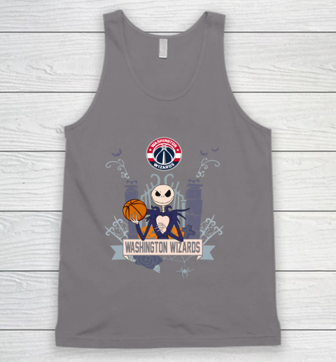 NBA Washington Wizards Basketball Jack Skellington Halloween Tank Top 6
