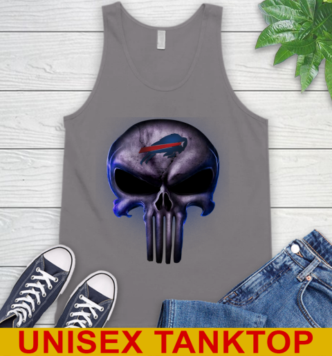 Buffalo Bills NFL Football Punisher Skull Sports Tank Top 6
