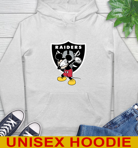 Oakland Raiders NFL Football Dabbing Mickey Disney Sports Hoodie