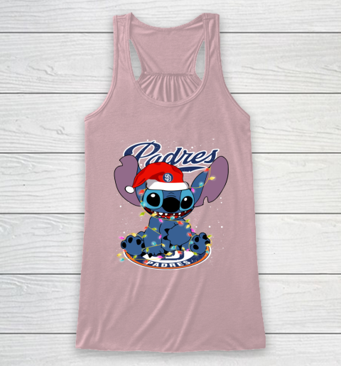 San Diego Padres MLB noel stitch Baseball Christmas Racerback Tank 5