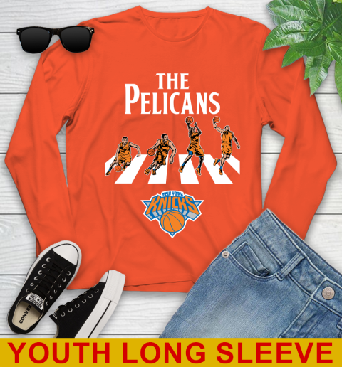 NBA Basketball New York Knicks The Beatles Rock Band Shirt Youth Long Sleeve 3