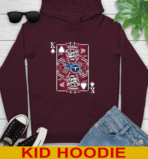Tennessee Titans NFL Football The King Of Spades Death Cards Shirt Youth Hoodie 7