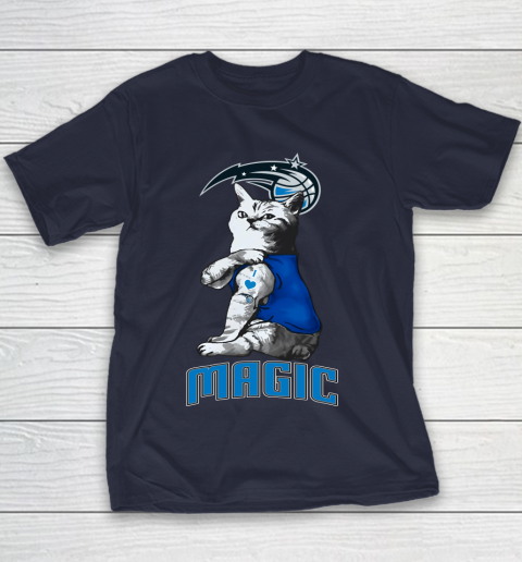 NBA Basketball My Cat Loves Orlando Magic Youth T-Shirt 2
