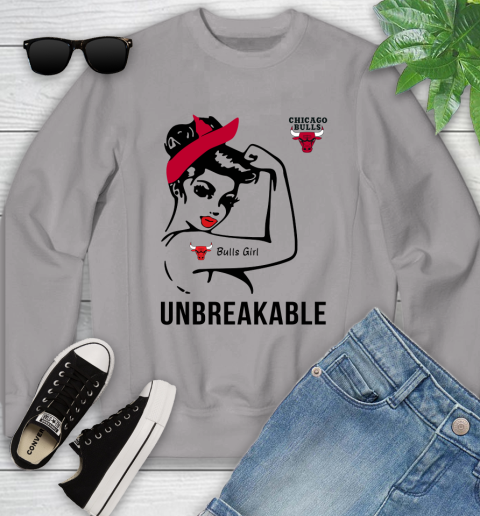 NBA Chicago Bulls Girl Unbreakable Basketball Sports Youth Sweatshirt 2