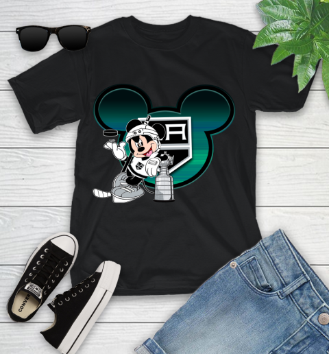 NHL Los Angeles Kings Stanley Cup Mickey Mouse Disney Hockey T Shirt Youth T-Shirt 2