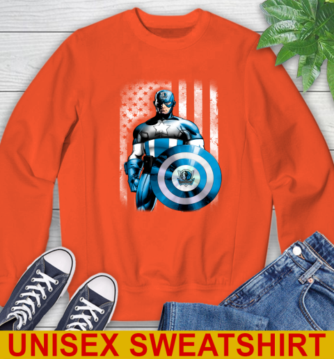 Dallas Mavericks NBA Basketball Captain America Marvel Avengers American Flag Shirt Sweatshirt 3