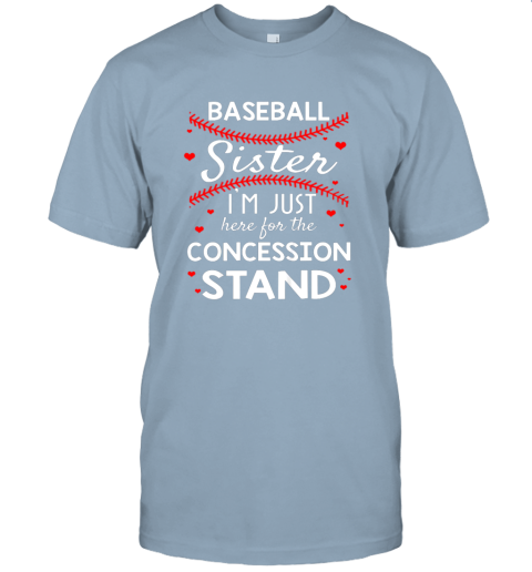 l6s3 baseball sister shirt i39 m just here for the concession stand jersey t shirt 60 front light blue