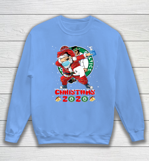 Boston Celtics Funny Santa Claus Dabbing Christmas 2020 NBA Sweatshirt 8