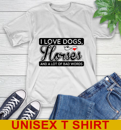 I love dogs horse alot of bad words