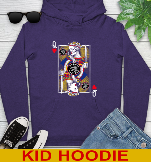 NBA Basketball Toronto Raptors The Queen Of Hearts Card Shirt Youth Hoodie 5